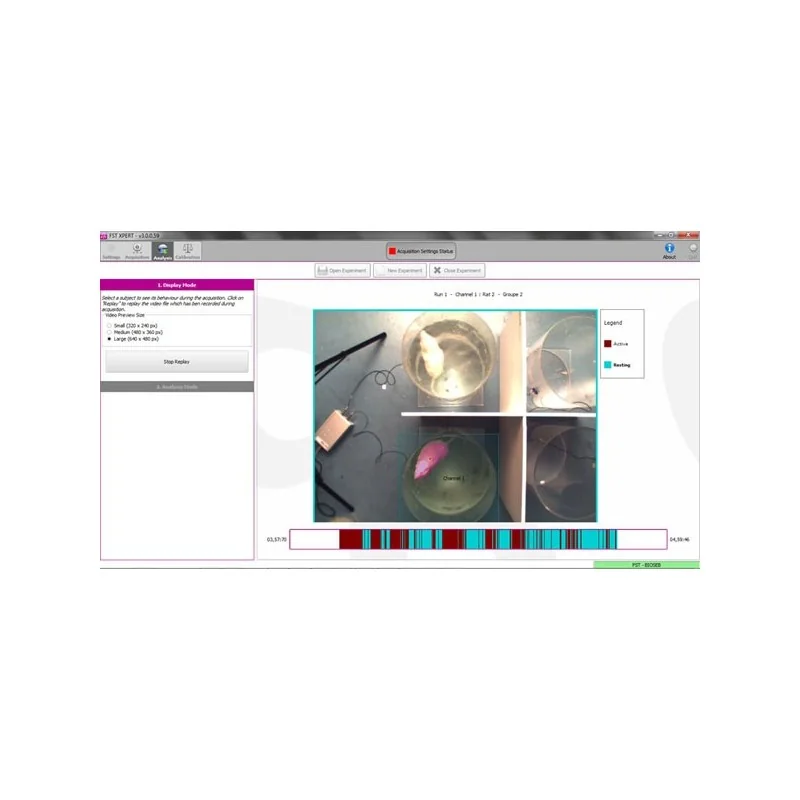 Bioseb Forced Swimming Test: New FST DUAL SENS - Software screenshot