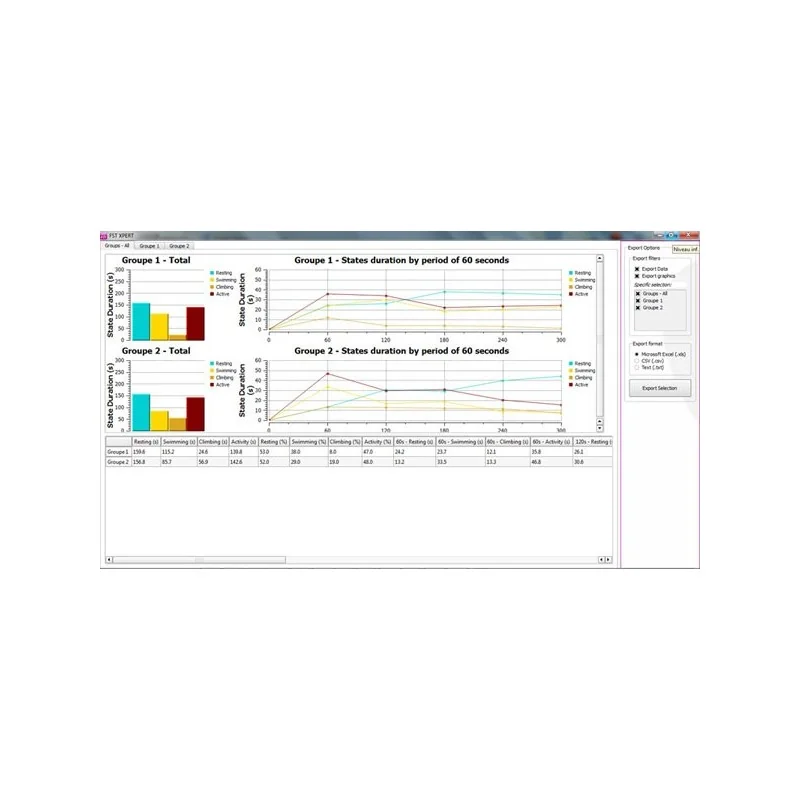  Bioseb Forced Swimming Test: New FST DUAL SENS - Software screenshot