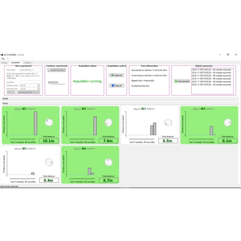 Spontaneous activity wheels - Screenshot